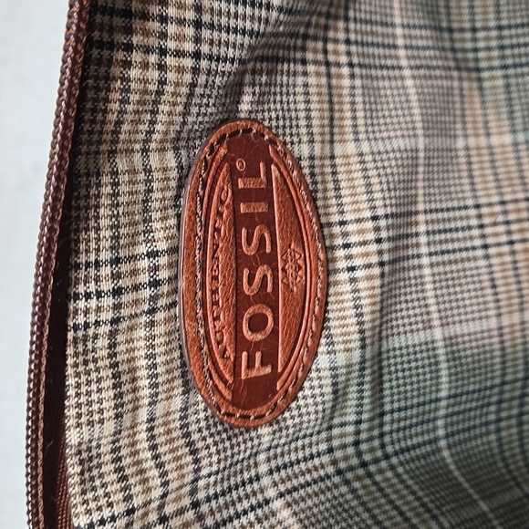 Vintage Fossil Y2K Clutch Leather Bag - Picture 8 of 9